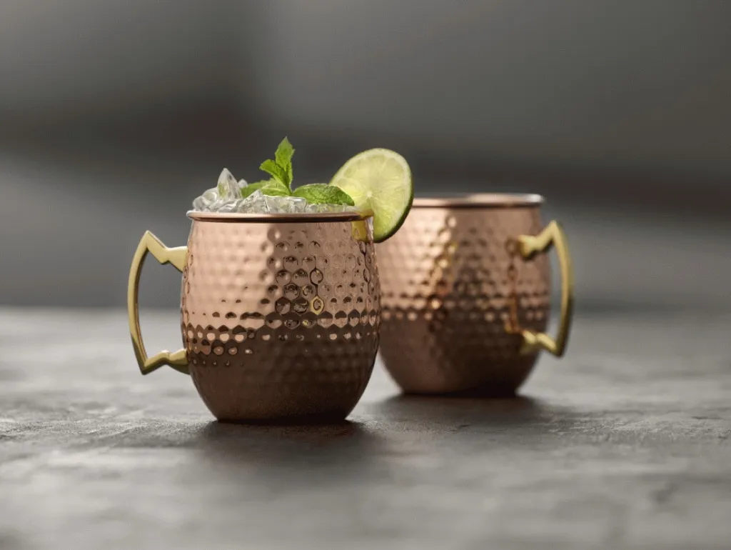 Lyngby Glas Drinksglas|Drinksglas > Moscow Mule Krus 2 stk. 40 cl, Kobber