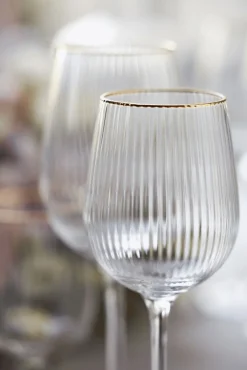 Online Palermo Gold Rødvinsglas 4 stk. 40 cl Vinglas|Vinglas