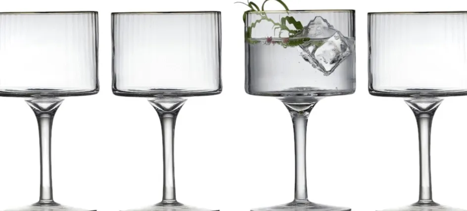 Best Lyngby Glas Palermo Gold Gin & Tonic-glas 4 stk. 32 cl