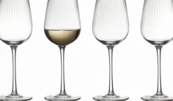 Outlet Palermo Gold Hvidvinsglas 4 stk. 30 cl Vinglas|Vinglas