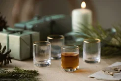 Lyngby Glas Palermo Gold Shotglas 6 stk. 6 cl