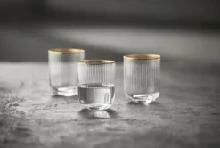 Online Lyngby Glas Palermo Tumbler Vandglas Gold 4 stk. 35 cl