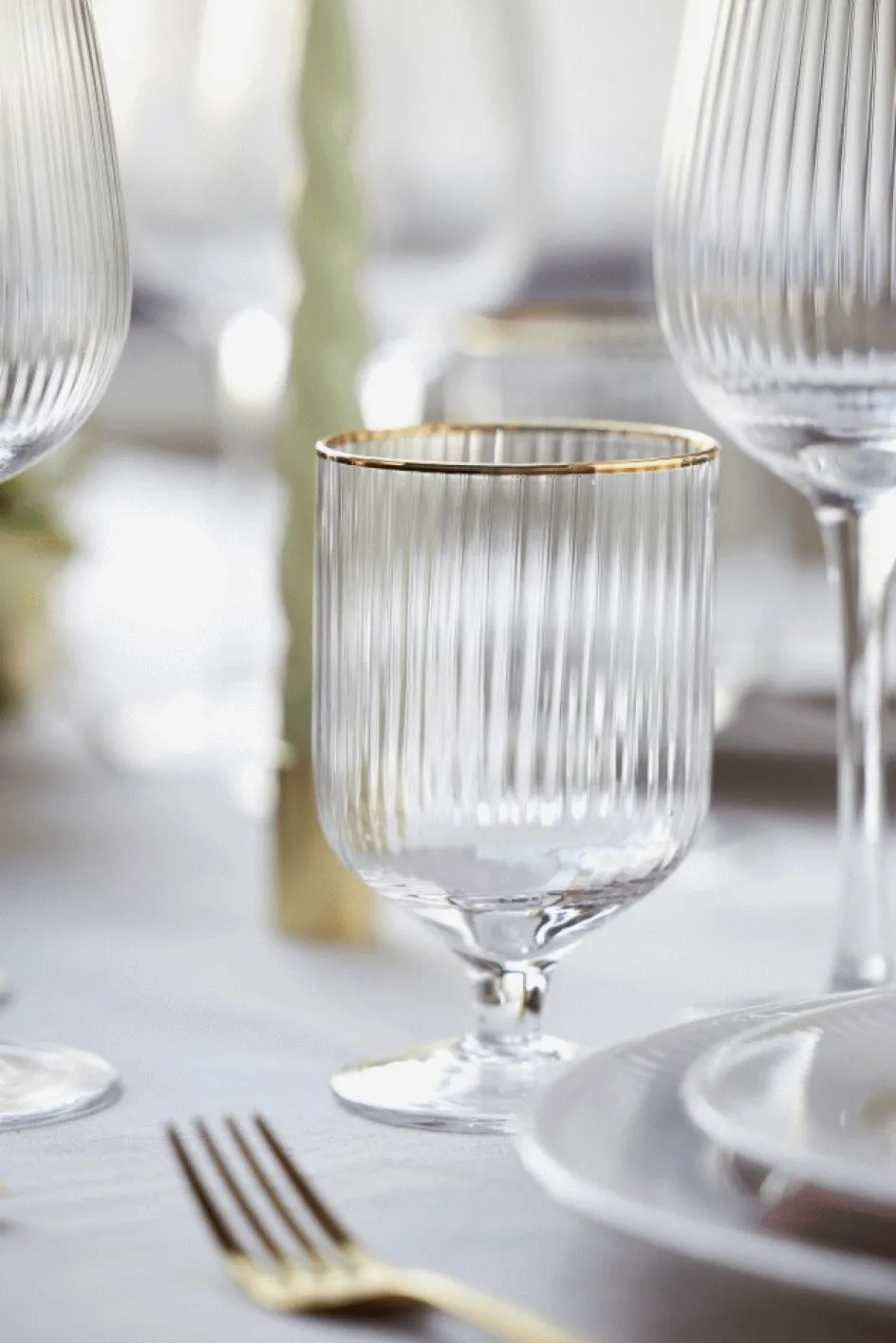 Lyngby Glas Palermo Vinglas Gold 4 stk. 30 cl