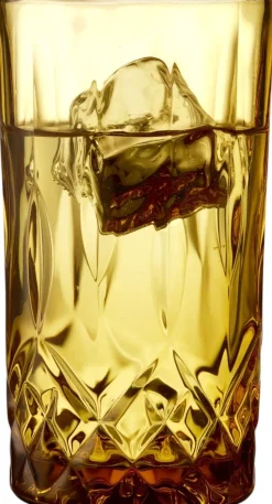 Lyngby Glas Vandglas > Sorrento Highballglas 4 stk. 38 cl, Amber
