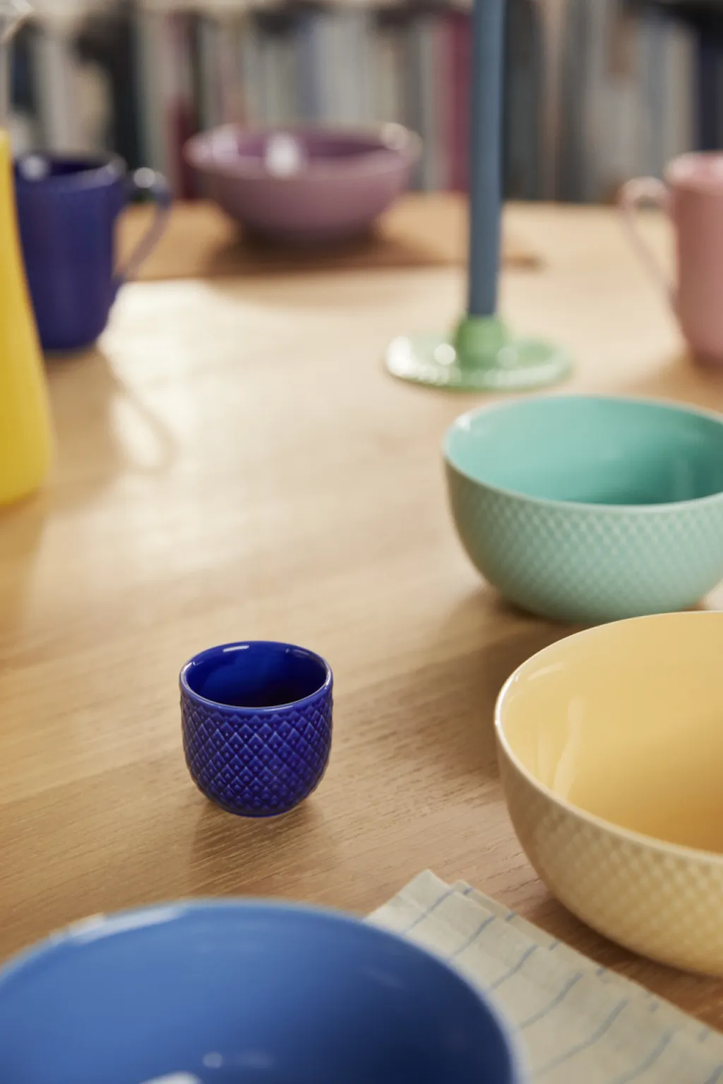 Lyngby Porcelæn Spisestue|Æggebægere > Rhombe Color Æggebæger H4,5 cm,
