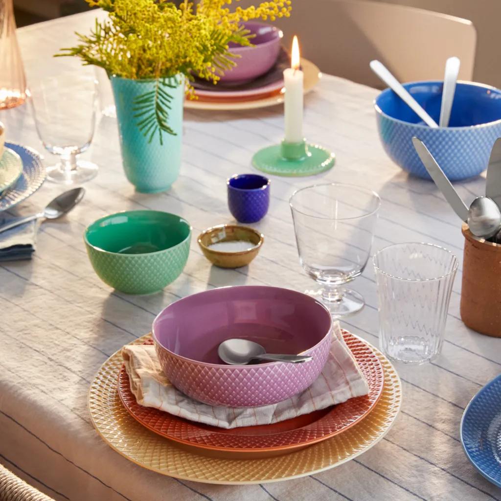 Lyngby Porcelæn Spisestue|Æggebægere > Rhombe Color Æggebæger H4,5 cm,