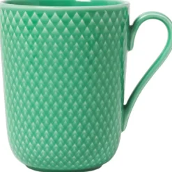 Outlet Lyngby Porcelæn Rhombe Color Krus m. Hank 33 cl, Grøn