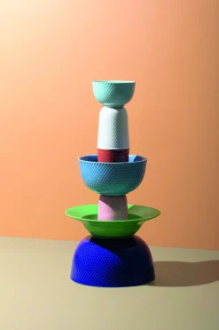 New Lyngby Porcelæn Rhombe Color Krus 33 cl, Rosa