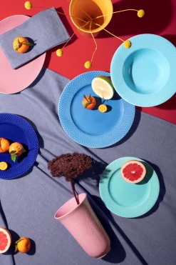Best Lyngby Porcelæn Rhombe Color Tallerken 27 cm, Blå