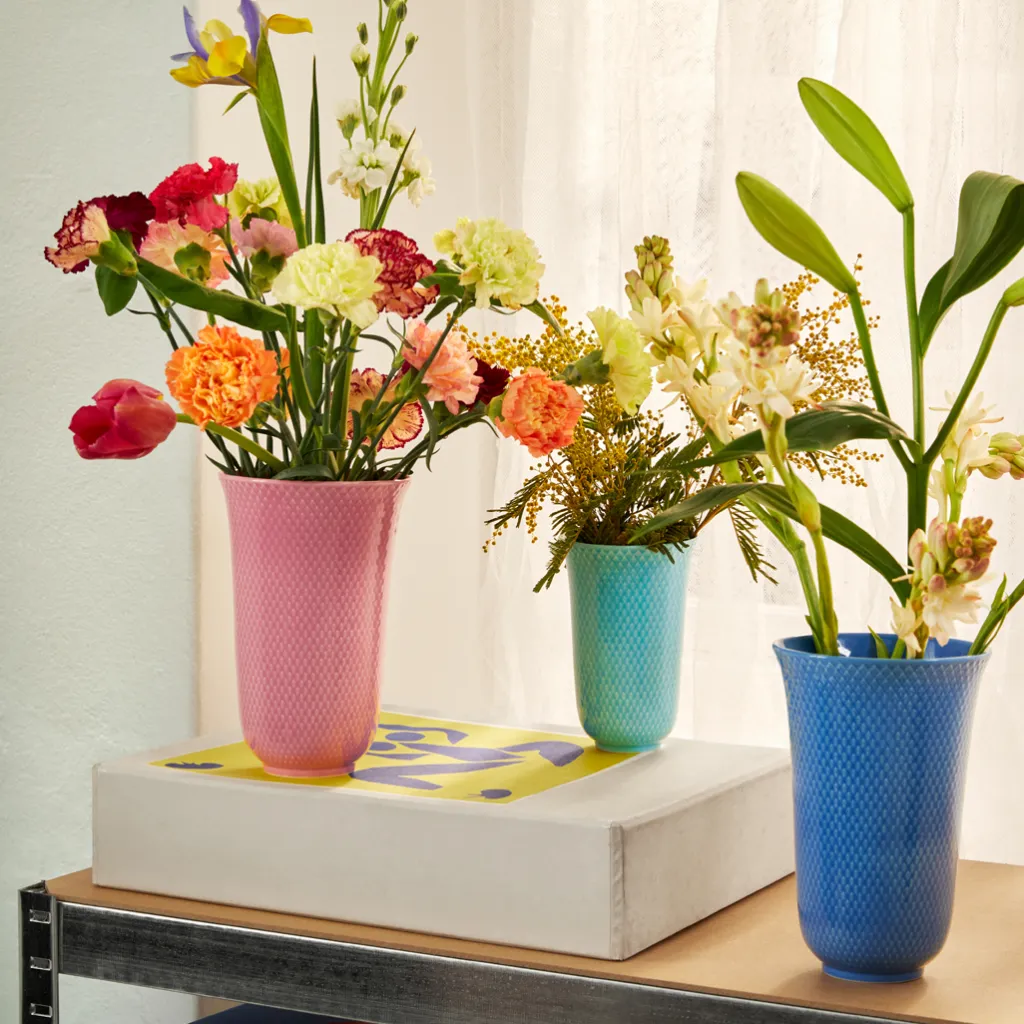New Rhombe Color Vase H20 cm, Stue|Vaser