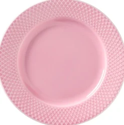 Best Lyngby Porcelæn Rhombe Color Tallerken 21 cm, Rosa