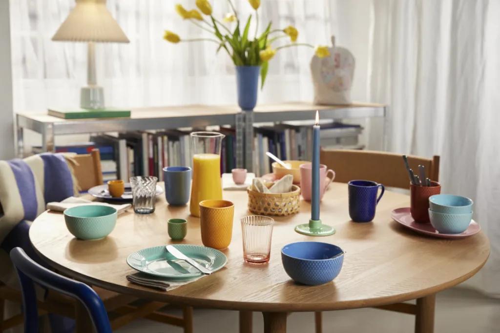 Lyngby Porcelæn Krus > Rhombe Color Krus m. Hank 33 cl,