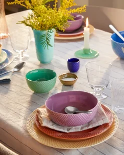 Sale Lyngby Porcelæn Rhombe Color Skål Ø15,5 cm, Lilla