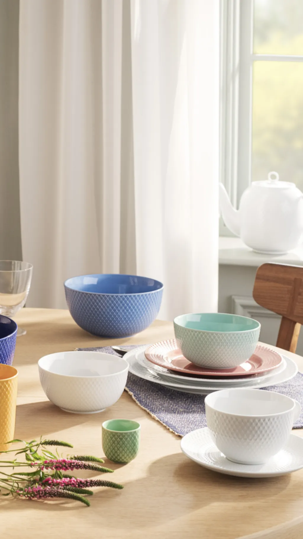 Lyngby Porcelæn Skåle|Spisestue > Rhombe Color Skål Ø11 cm,