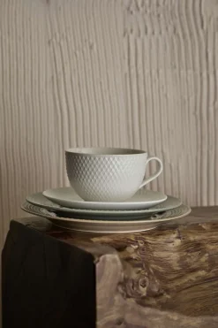 Lyngby Porcelæn Frokosttallerkener > Rhombe Earth Tallerken 21 cm,