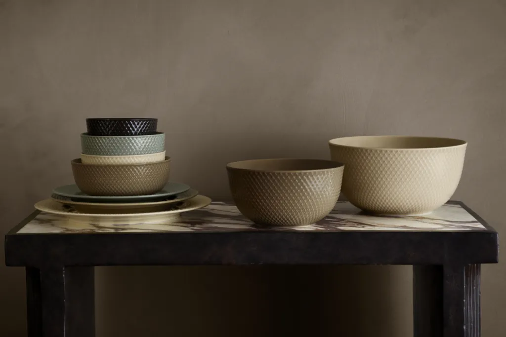 Sale Rhombe Earth Serveringsskål Ø17,5 cm, Skåle|Spisestue