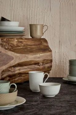 Discount Lyngby Porcelæn Rhombe Earth Krus m. Hank 39 cl, Clay