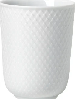 Clearance Lyngby Porcelæn Rhombe Krus 33 cl, Hvid