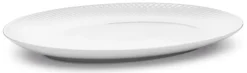Sale Lyngby Porcelæn Rhombe Ovalt Serveringsfad , Hvid