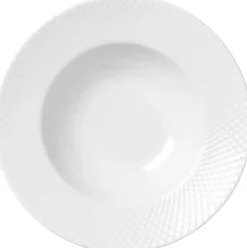 Best Rhombe Pastatallerken 24,5 cm, Hvid Pastatallerkener|Dybe Tallerkener