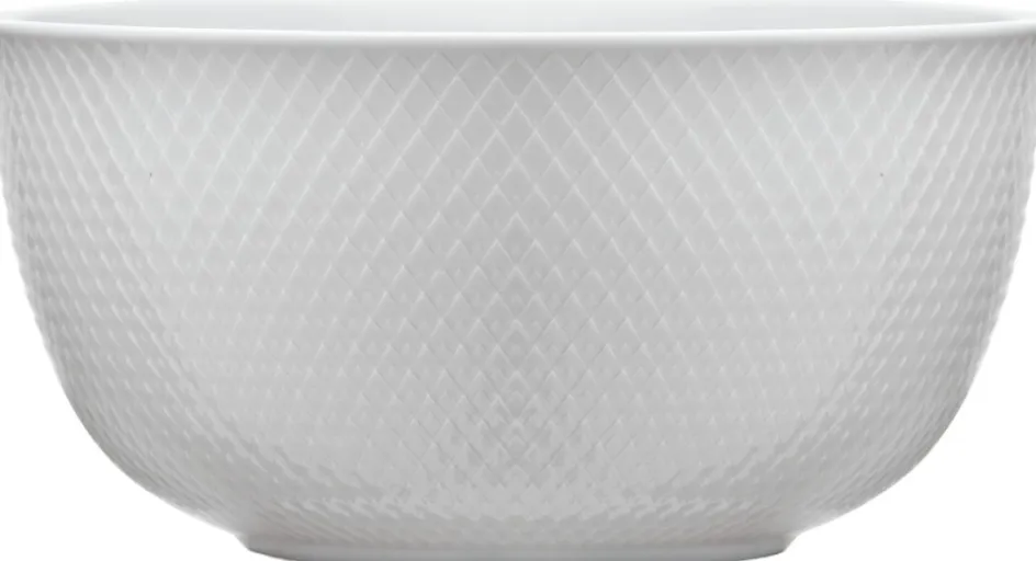 Best Lyngby Porcelæn Rhombe Serveringsskål , Hvid