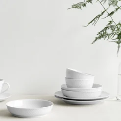 Hot Lyngby Porcelæn Rhombe Skål , Hvid