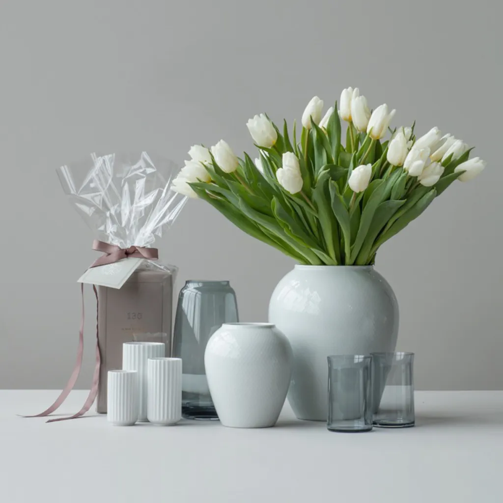 Best Rhombe Vase H25 cm, Hvid Stue|Vaser