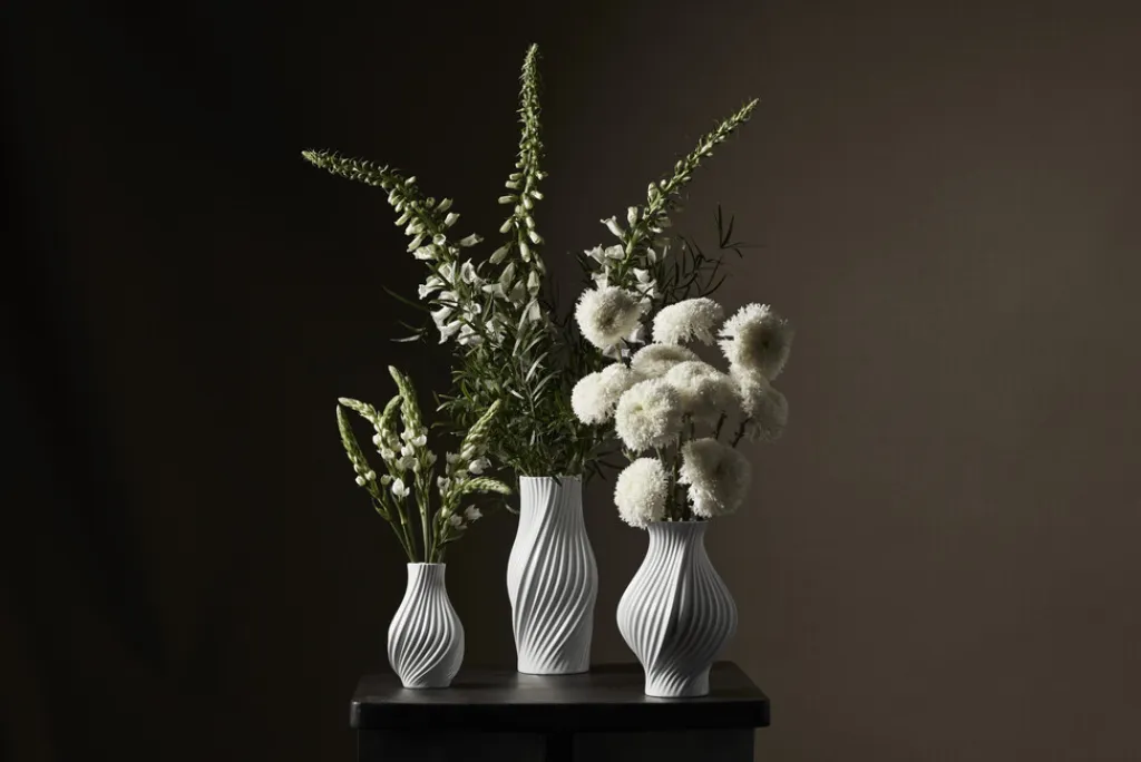 Best Twist Vase H, Hvid Stue|Vaser