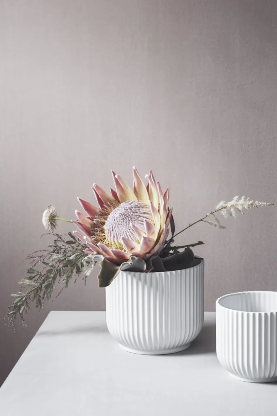 Sale Lyngby Porcelæn Urtepotteskjuler H, Hvid