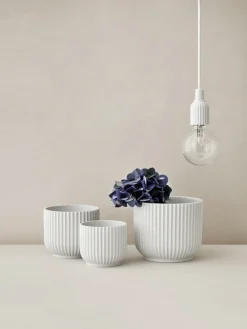 Sale Lyngby Porcelæn Urtepotteskjuler H, Hvid