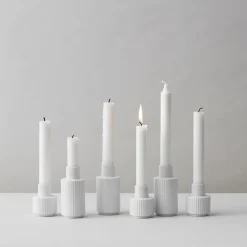 Hot Lyngby Porcelæn Lysestage H, Hvid