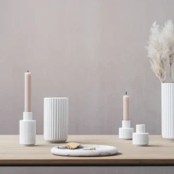 Hot Lyngby Porcelæn Lysestage H, Hvid