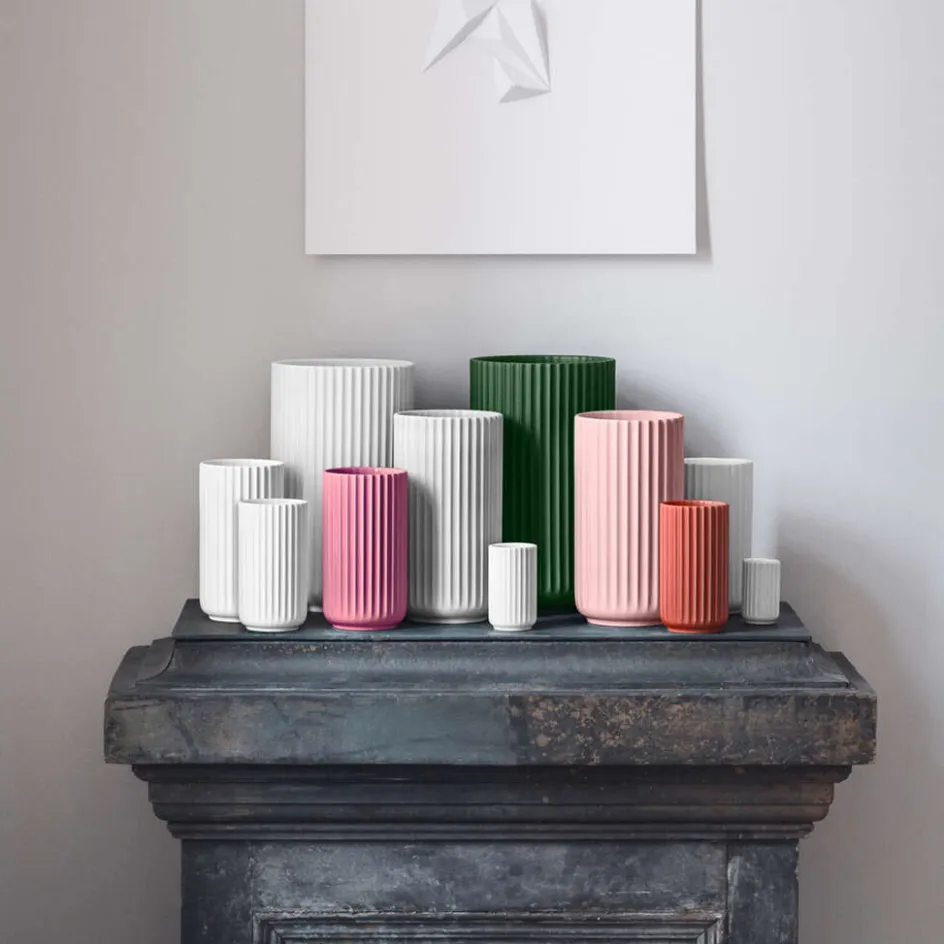 Lyngby Porcelæn Vase H31 cm, Mørk Grøn