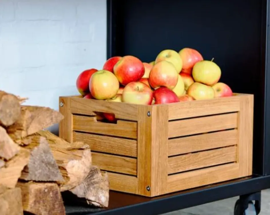 Clearance Mandalay Æblekasse 42x32 cm, Teak