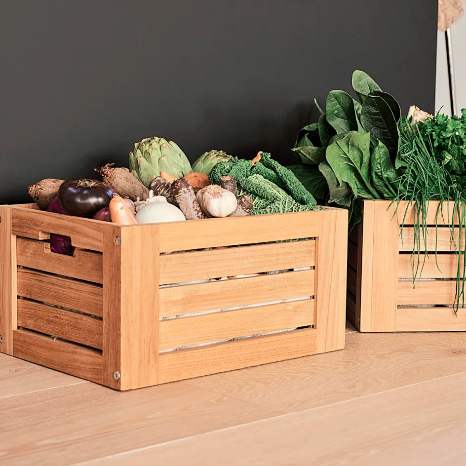 Clearance Mandalay Æblekasse 42x32 cm, Teak