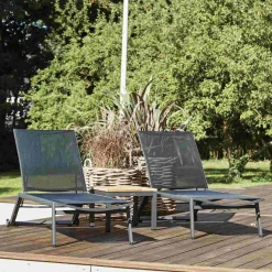 Mandalay Havemøbler|Uderum > Elba Liggestol 2 stk. 192 cm, Antracit