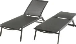 Mandalay Havemøbler|Uderum > Elba Liggestol 2 stk. 192 cm, Antracit