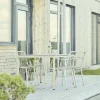 Discount Havemøbelsæt m. Terra Bord 132 cm og 4 Ivy Wire Stole, Taupe Havemøbler|Uderum