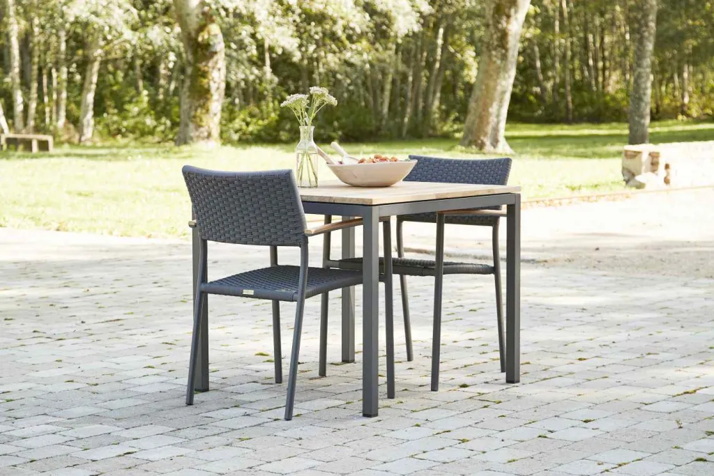 Best Havemøbelsæt m. Toscana Bord 82 cm og 2 Siena Stole, Havemøbler|Uderum