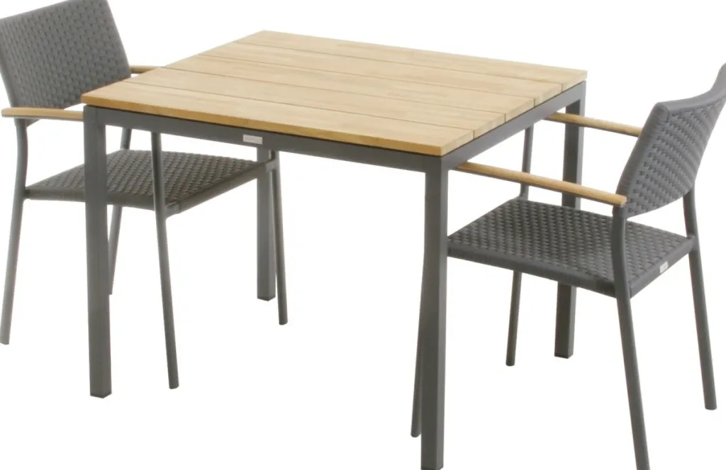 Best Havemøbelsæt m. Toscana Bord 82 cm og 2 Siena Stole, Havemøbler|Uderum