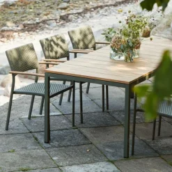 Havemøbelsæt m. Toscana Bord 197 cm og 6 Siena Stole, Havemøbler|Uderum