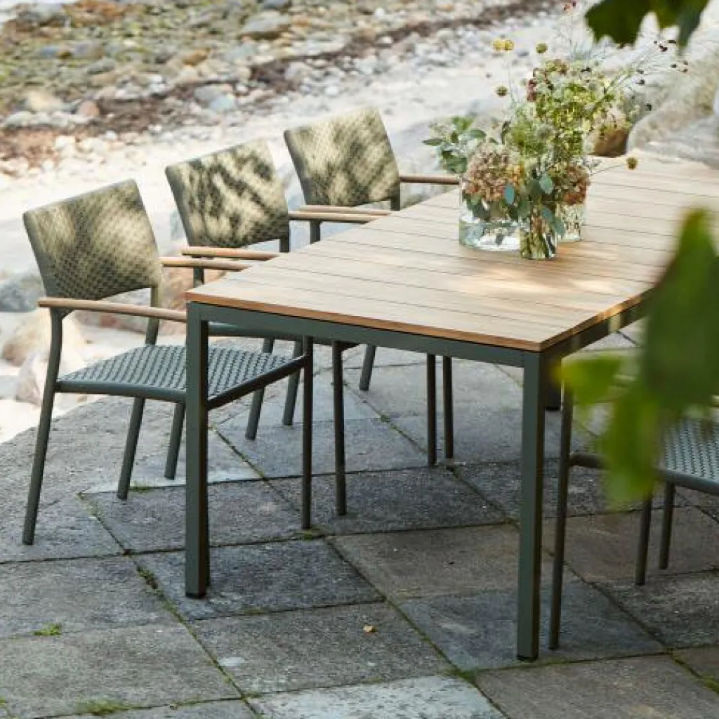 Havemøbelsæt m. Toscana Bord 197 cm og 6 Siena Stole, Havemøbler|Uderum