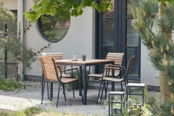 Sale Havemøbelsæt m. Toscana Bord 82 cm og 2 Bellevue Stole, Teak/Antracit Havemøbler|Uderum