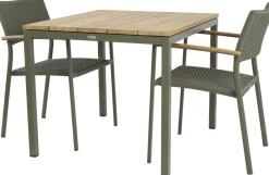 Mandalay Havemøbler|Uderum > Havemøbelsæt m. Toscana Bord 82 cm og 2 Siena Stole,