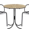 Discount Mandalay Marguerit Cafesæt m. 2 Ivy Wire Stole Ø70 cm, Teak/Antracit