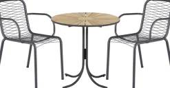 Discount Mandalay Marguerit Cafesæt m. 2 Ivy Wire Stole Ø70 cm, Teak/Antracit