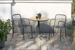 Discount Mandalay Marguerit Cafesæt m. 2 Ivy Wire Stole Ø70 cm, Teak/Antracit