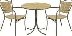 Mandalay Havemøbler|Uderum > Marguerit Cafésæt m. 2 Stole Ø70 cm,
