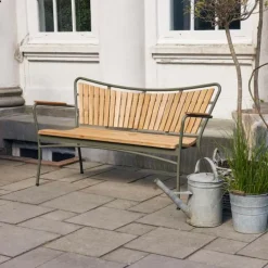 Clearance Mandalay Marguerit Havebænk 3 Pers. 143 cm, Olivengrøn