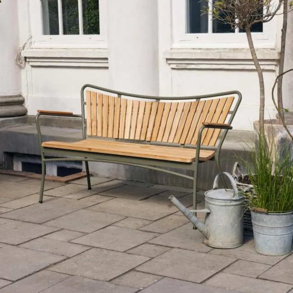 Clearance Mandalay Marguerit Havebænk 3 Pers. 143 cm, Olivengrøn